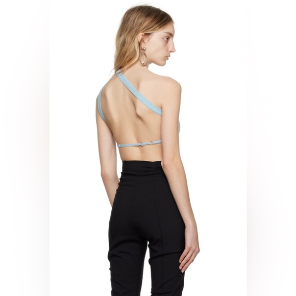 JACQUEMUS LA MAILLE ASCU TOP BLUE GREY - Picture 3 of 9